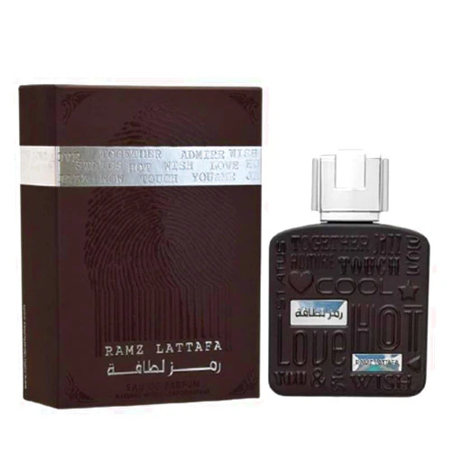 Lattafa Perfumes Ramz Silver Eau De Parfum Spray for Unisex, 3.4 Ounce