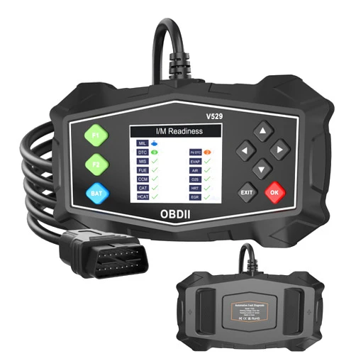 Vecooneen OBD2 Scanner Diagnostic Code Reader,Automotive OBD II Engine Light,Battery Tester,Mode 6, Mode 8 & I/M Readiness,OBDII Scan Tool for All OBDII Cars 1996+(OBDIIBlack)