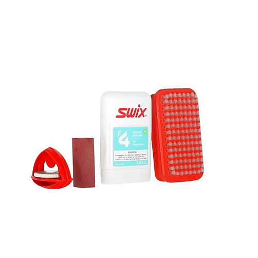 SWIX Ski & Snowboard Tuning & Wax Kit – Includes Adjustable Edge Tuner, Diamond Files, Gummi Stone, Glide Wax & Nylon Brush for Sharper Edges, Smoother Turns & Faster Glide - Great Value