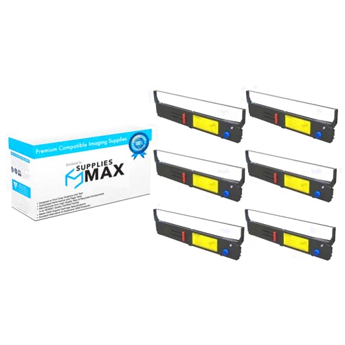 SuppliesMAX Compatible Replacement for Okidata MICROLINE 4410/PACEMARK 4410/PACEMARK 4410N Series Black Printer Ribbons (6/PK) (OKA011100)