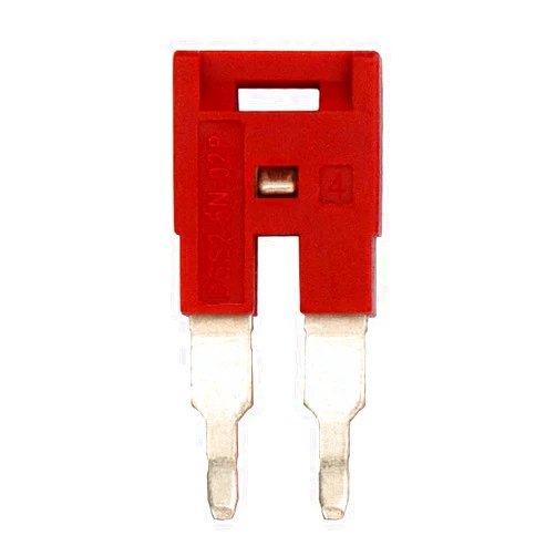 International Connector Dinkle DSS2.5N-02P DIN Rail Terminal Block Press-Fit Jumper DK2.5N Two Pole, Pack of 50