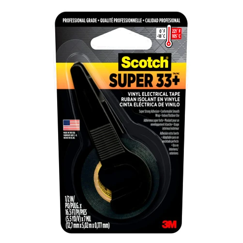Scotch Safety 194NA 0.5 by 200-Inch Super 33+ Vinyl Electrical Tape