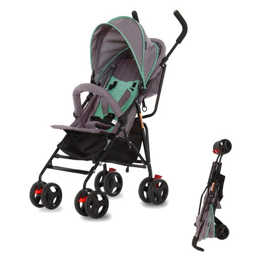 Dream On Me Vista Moonwalk Baby Stroller in Mint, Lightweight Infant Stroller with Compact Fold, Multi-Position Recline Umbrella Stroller with Canopy, Extra Large Storage and Cup Holder