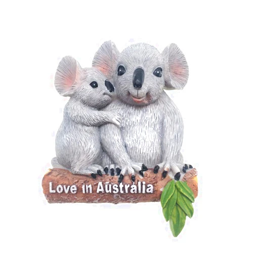 Weekinglo Koala Australia Fridge Magnet 3D Resin Handmade Craft Tourist Travel City Souvenir Collection Refrigerator Sticker