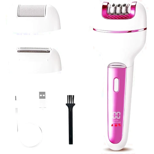 FUHUBB Epilator Body Hair Removal Device,Rechargeable Electric Trimmer & Callus Remover for Women (1 PC)