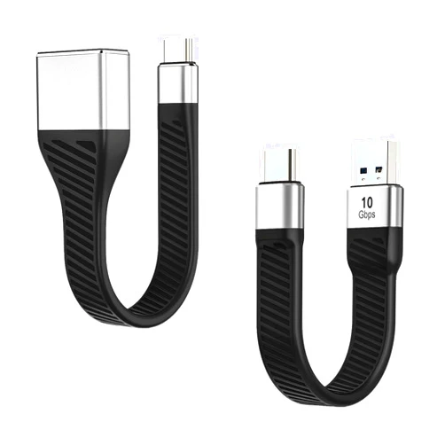LamToon Short USB C Cable 10Gbps, USB 3.1 Gen 2 USB C to USB-A Android Auto Cable and USB C to USB Adapter 10Gbps USB C Male to USB A Female Cable