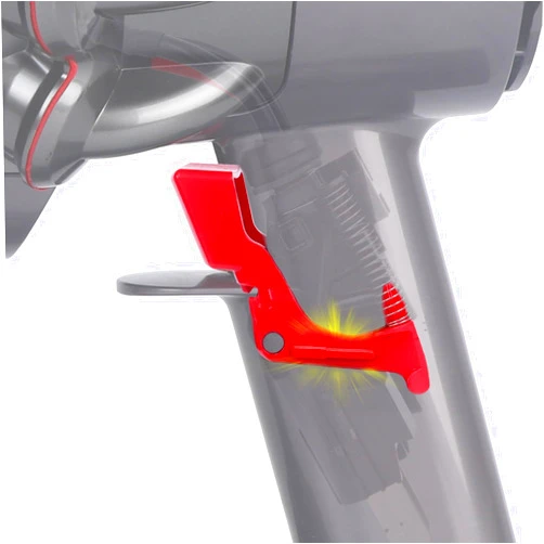 WYWY.Wide Upgraded Trigger Switch Button Replacement Compatible with Dyson V10 V11 SV12 SV14 Vacuum Cleaner Trigger Part, Red Power Switch Button Failure Repair Accessories