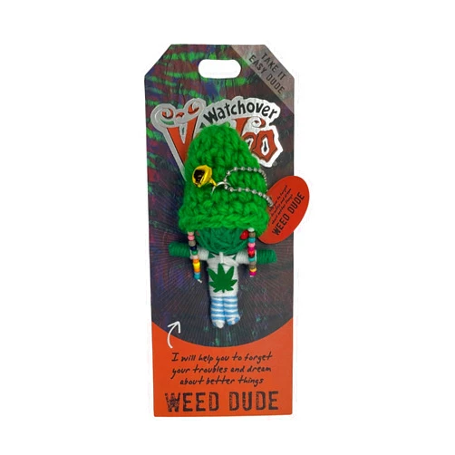 Watchover Voodoo 3-Inch Weed Dude Keychain - Handcrafted Gift to Bring Good Luck and Positivity Everywhere You Go