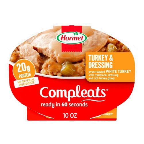 Compleats HORMEL COMPLEATS Turkey & Dressing Microwave Tray, 10 oz. (6 Pack)