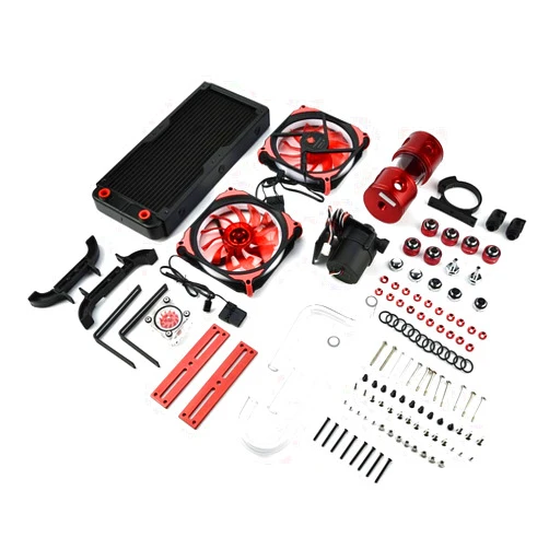 Wendry SC600 18-Way Liquid CPU Cooler with G1/4 CPU/GPU Block Pump, Water and Fan Cooling Kit