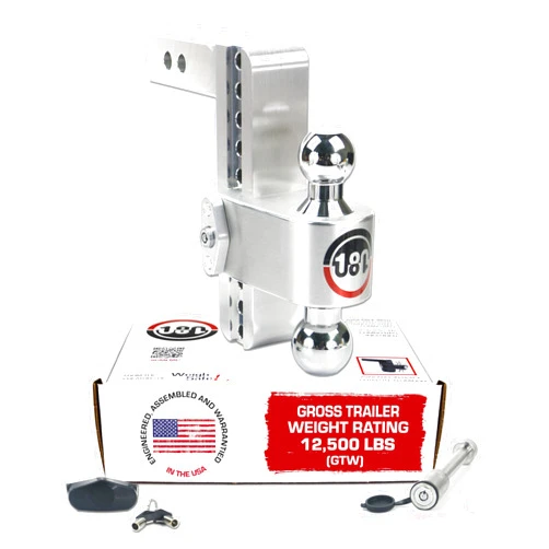 Weigh Safe Adjustable Trailer Hitch Ball Mount, 8