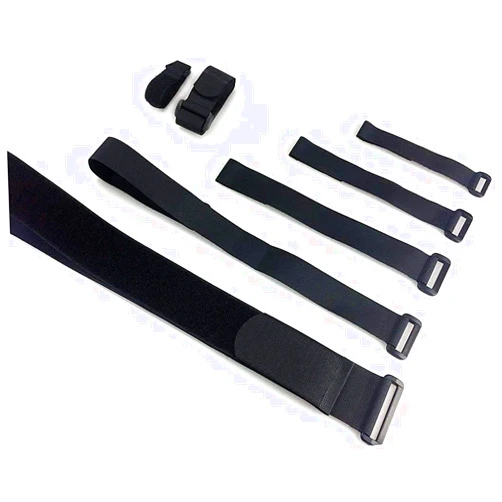 Alfatex 2 PCS Alfatex® Brand strapping Cable Ties with buckle Band luggage Strap Black 6 sizes (1.18″ x 11.8″)