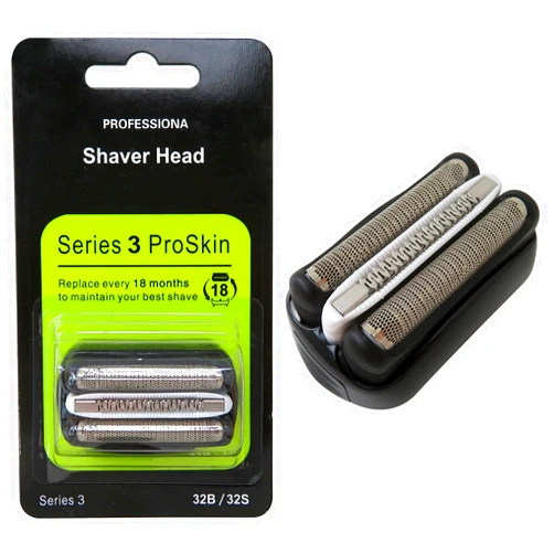 USonline911 Upgraded Series 3 /32B/21B Replacement Shaver Foil&Cutter Cassette w/Sealed Packaging Compatible with Br aun ProSkin Series 3 21B 32B 320S-4 330S-4 340S-4 350CC-4