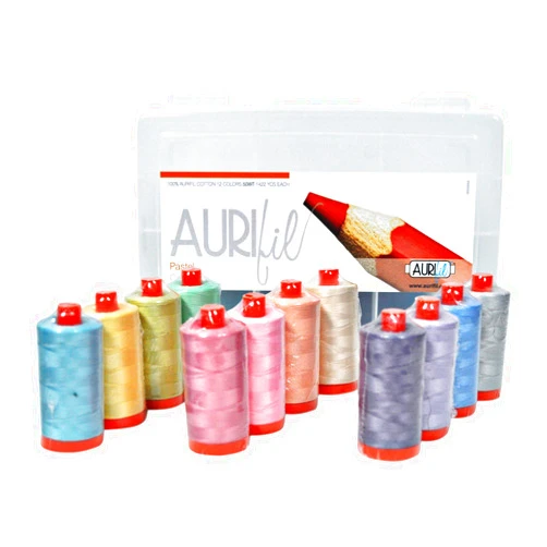 Aurifil Home Collection Pastel 12 Large Spools 50wt