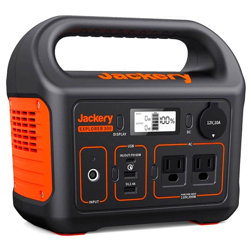 Jackery Portable Power Station Explorer 300, 293Wh Backup Battery, Solar Generator (Solar Panel Not Included) for RV Outdoors Camping Hunting Blackout(Renewed)