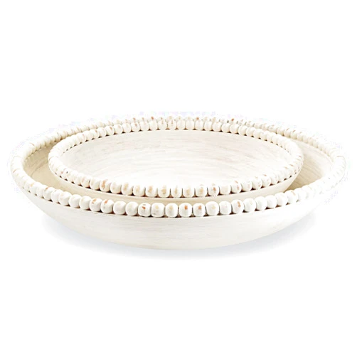 Mud Pie Nested Beaded Bowl Set, small 3