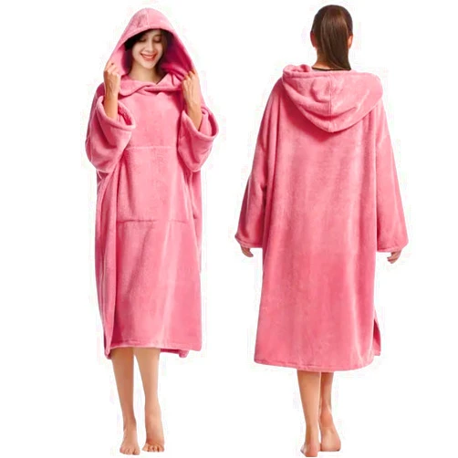 MOWAYSERS Sweatshirt Hoodie Blanket - Hooded Blanket Adult The Comfort Of Long Wearable Blanket