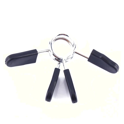 Dilwe 2 Pcs Barbell Spring Collar Clips, Standard 25mm Barbell Dumbbell Lock Clamp Spring Collar Clip for Dumbbell Barbell Clamp Gym