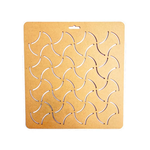THEALESE Sashiko Stencil by Acrylic | Counterweights - Sashiko Embroidery Pattern - Quilting Stencil