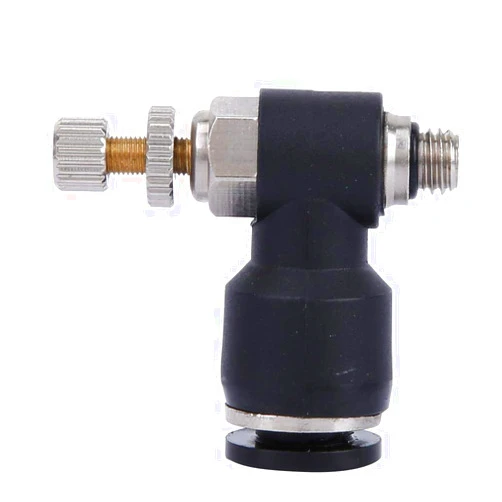 ViaGasaFamido Machine Gas Valve, CO2 Gas Nozzle, Cutting Machine Regulating Adjuster (Air Pipe 6mm; Thread M5; Adjustable)