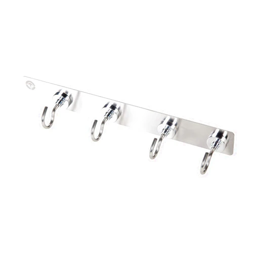 ViSkee 45 LB Heavy Duty Magnetic Hooks Hanger, Strong Powerful Magnet Hooks for Home, Kitchen, Office, Workplace and Garage (12 inch Length Stainless Steel Plate with Adhesive)