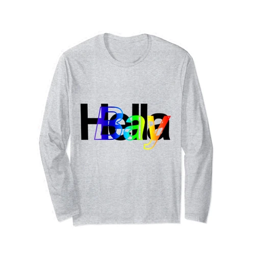 SPDesigns Hella Bay Rainbow Long Sleeve T-Shirt