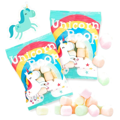 Unicornucopia Unicorn Poop Candy - Made in the USA - 12 Unicorn Party Supplies - Unicorn Birthday Party Favors for Kids - Bulk Candy Packs for Classroom