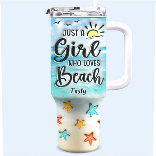 Pawfect House Smell The Sea And Feel The Sky, Let Your Soul And Spirit Fly, Personalized 40 Oz Tumbler With Handle, Summmer Gifts For Women, Best Friend, Sister Birthday Gifts, Bff Gifts