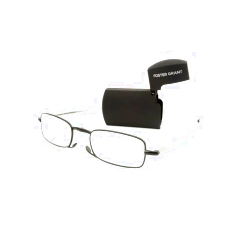 Foster Grant MicroVision Optical Compact Folding Reading Glasses Gideon +1.25 strength
