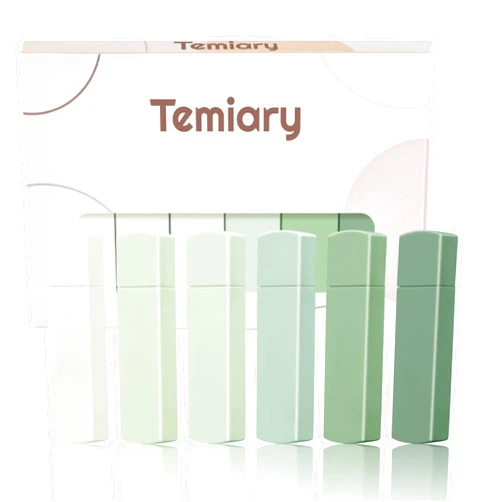 Temiary 6Pcs Mini White Out Tapes for Instant Correction, Cute Whiteout for Writing, Aesthetic Correction Tape Set Easy To Use for Students School Office Supplies (Green)