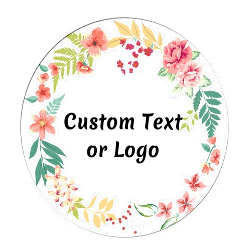 JOVELLO Personalized Custom Stickers Labels - 60-300 PCS JOVELLO Circle Custom Labels Stickers for Business, Logo, Office, Parties, etc - PVC Waterproof Labels Stickers (Labels Stickers-11)