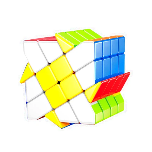 AI-YUN 4x4x4 Windmill Speed Cube Unconventional Stickerless 4×4 Windmill Magic Cube Puzzle Children's Educational Toys