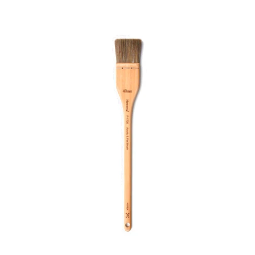 Herend Brush Series F-1730 (30mm ~ 100mm) for Watercolor Oilcolor Acrylic with Ox Hair/Hake Flat Paintbrush (40mm)