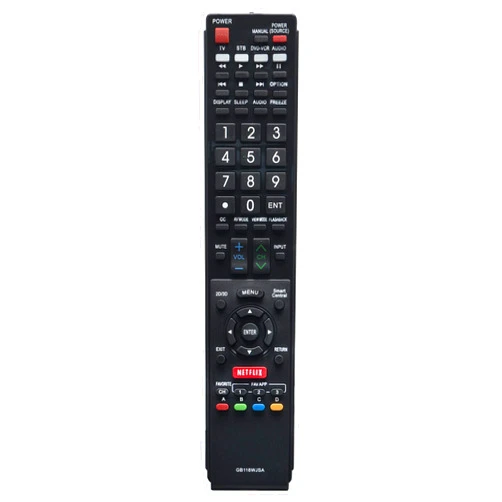 VINABTY RRMCGB118WJSA GB118WJSA Replaced Remote fit for Sharp TV LC-60SQ17U LC60TQ15U LC-60TQ15U LC60UD27U LC70UD27U LC-70UD27U LC-70UQ17U LC-80UQ17U Subs for Remote GB004WJSA GA935WJSA GA890WJSA GB105WJSA