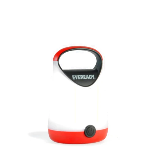 Eveready LED Camping Lantern, Bright Battery Powered Lantern, Water Resistant Hurricane Supplies, 100 Hour Run-time, Pack of 1, Red and Black