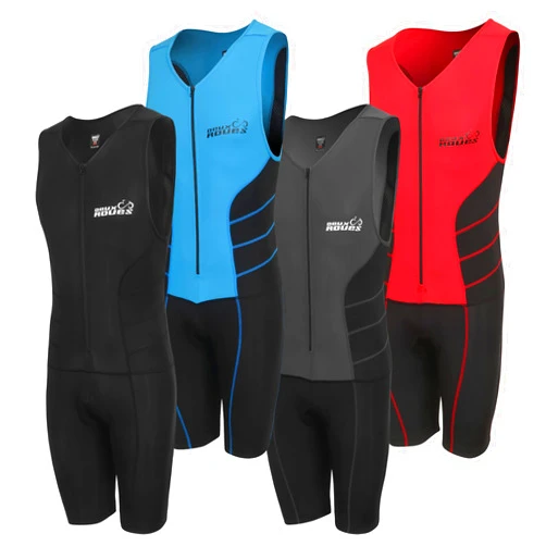 Deux Roues Triathlon Suit Men Racing Tri Cycling Skin Suit Sleeveless - Bonus Race Bib Belt