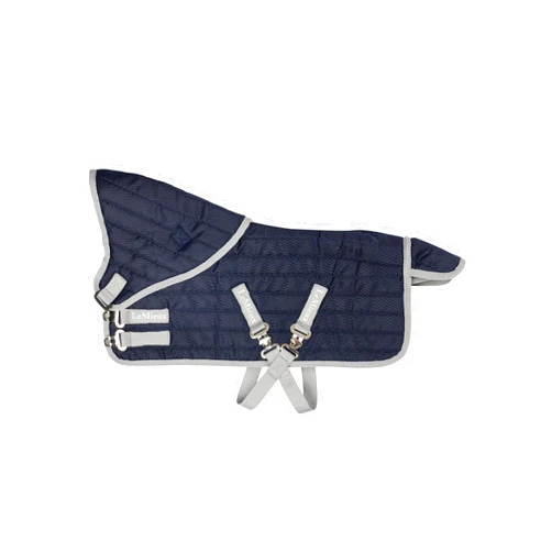 LeMieux Toy Pony Stable-Tek Rug - Fully Functional Buckles and Detachable Neck - Educational Toy - Navy