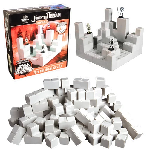 Monster Protectors Monster Adventure Terrain- 72pc Stackable Building Block Expansion Set - Modular & Stackable 3-D Tabletop World Builder Compatible w DND Dungeons Dragons, Pathfinder, & All RPG Games
