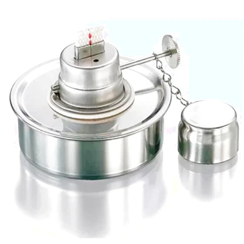 AAProTools 100ml Stainless Steel Alcohol Lamp Burner Thickened Explosion-Proof Craft Laboratory Chemistry Alcohol Burner Dental Lad Lamp with Screw and Wick DS-1612