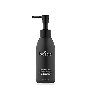boscia Detoxifying Black Charcoal Cleanser - Vegan, Cruelty-Free, Natural and Clean Skincare | Activated Charcoal and Vitamin C Warming Gel Face Cleanser, 150mL