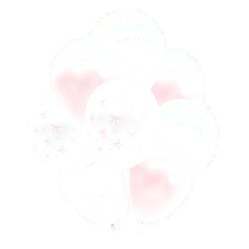 xo, Fetti Party Decorations Pink Latex Bow Balloons - 24 pk, 12