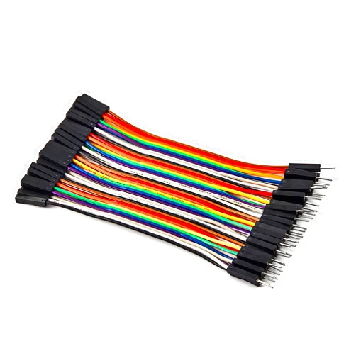 Chanzon 40pcs 10cm Male to Female Header Jumper Wire Dupont Cable Line Connector 40 pin Ribbon Solderless Multicolored for Arduino Raspberry pi Electronic Breadboard Protoboard PCB Board