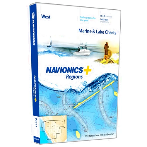 Navionics Plus Regions West Marine and Lake Charts on SD/MSD