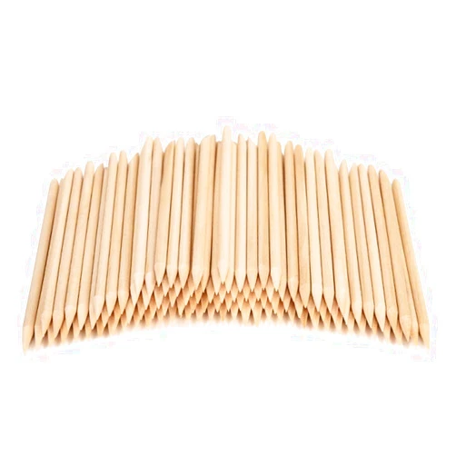 Roomir 100PCS Orange Sticks for Nails 4.5 Inch - Wooden Cuticle Pusher & Remover Set - Non-Toxic, Skin-Safe - Wood Tools for Manicure & Pedicure - Disposable Set for Home & Salon - Won't Break Easily