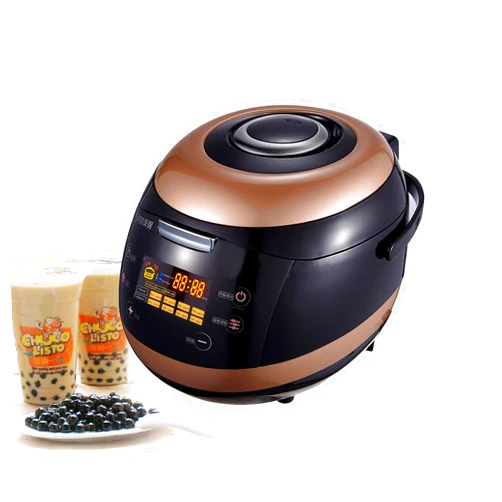 Jonisquees 5L Tapioca Pearl Cooker Machine Automatic Pearl Pot Commercial Boba Pot Boba Cooker Commercial Soup Warmer with Insert Pot For Milk Tea Shop, Restaurant, Coffee Shop
