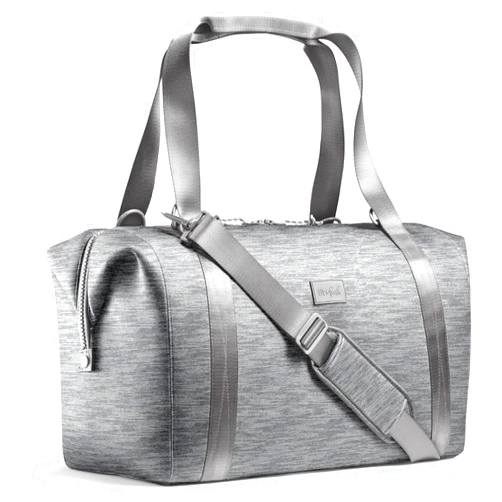 Fit & Fresh Premium Neoprene Weekender Bag With Trolley Sleeve - Large Overnight, Carry-on, Duffel, Gym, and Hospital Bag for Labor & Delivery