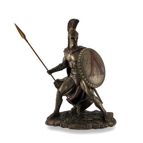 Veronese Design Leonidas, Greek Warrior King, Bronzed Sculptural Statue