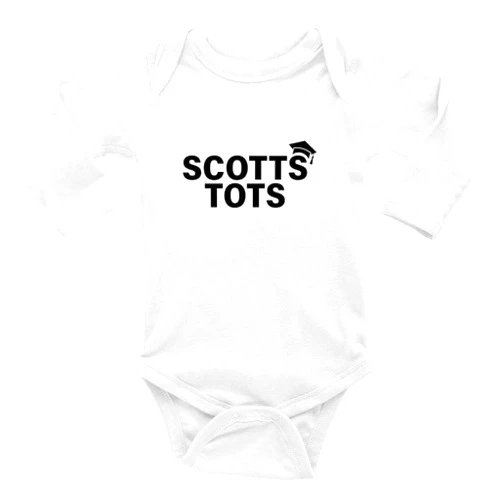Yeavomeny The Office Scotts Tots Unisex Baby Rompers Long Sleeve Onesie Crawl Playsuit