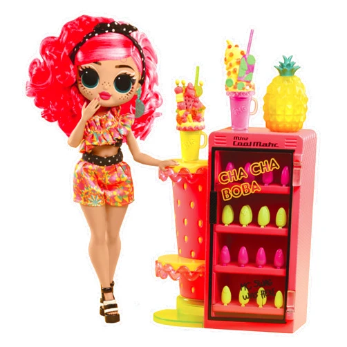 L.O.L. Surprise! LOL Surprise OMG Sweet Nails – Pinky Pops Fruit Shop with 15 Surprises, Including Real Nail Polish, Press On Nails, Sticker Sheets, Glitter, 1 Fashion Doll, and More! – Great Gift for Kids Ages 4+