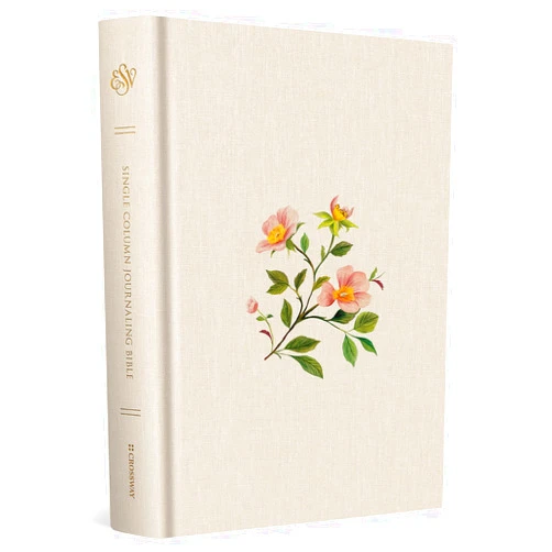 ESV Bibles ESV Single Column Journaling Bible (Cloth over Board, Rosehip Design): Holy Bible, English Standard Version